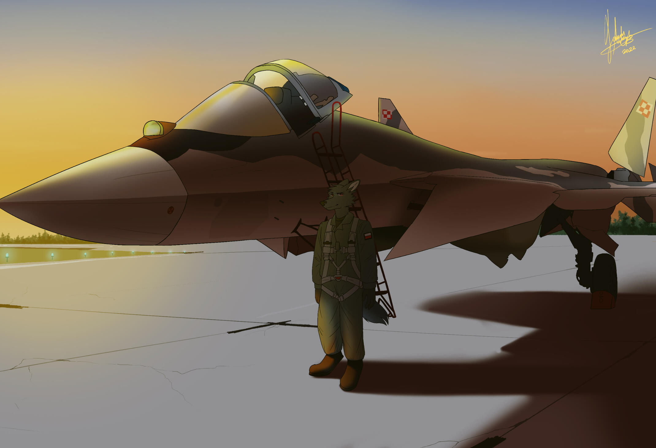 Josef and an SU-57 in a fictional Polish configuration