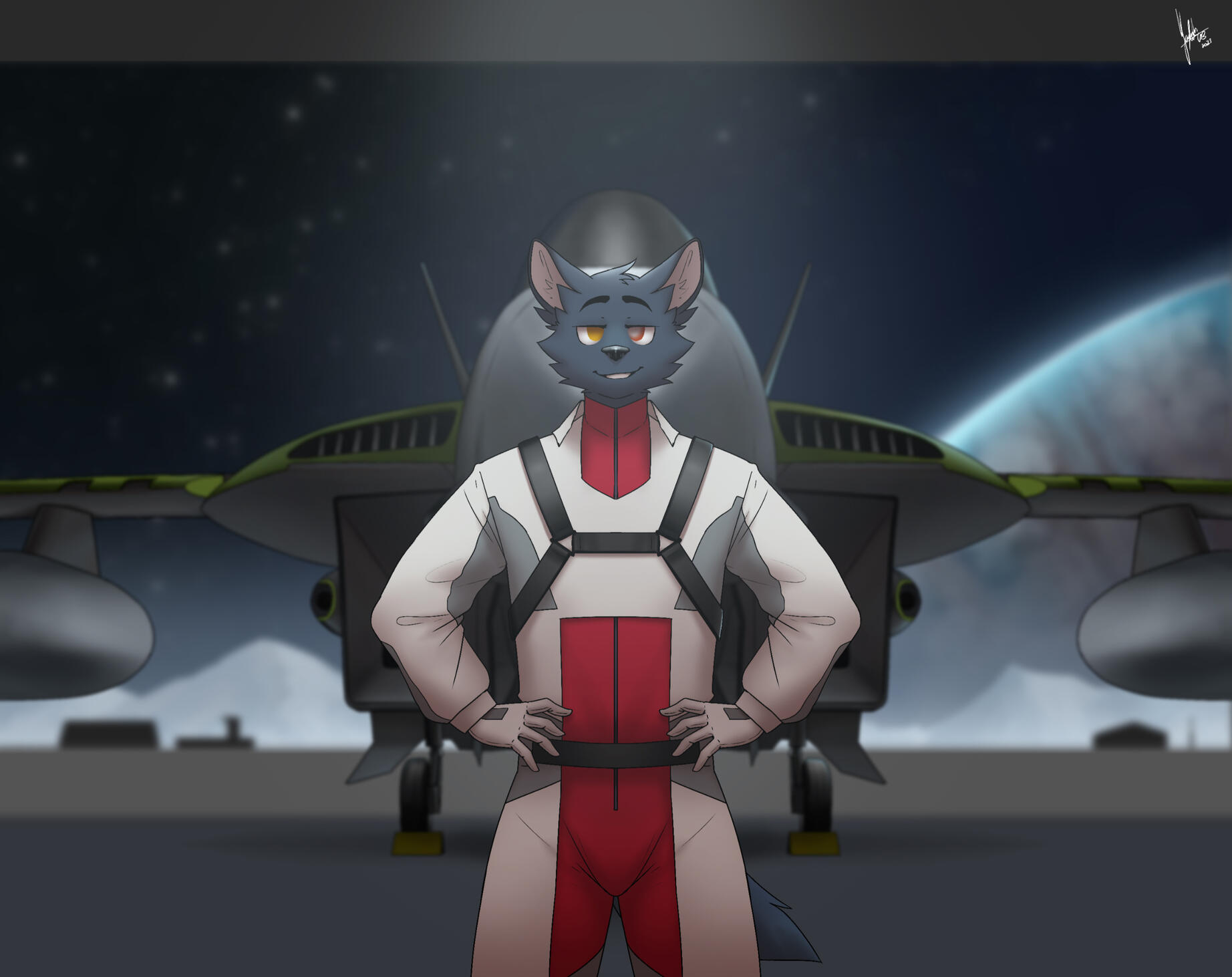 Josef and a VF-1 Valkyrie